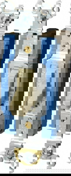 1 Pole, 120 to 277 VAC, 15 Amp, Industrial Grade Toggle Wall Switch